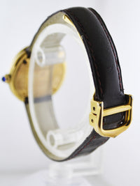 CARTIER Must de Cartier Trinity Vermeil #2735 Round YG Wristwatch - $15K VALUE APR 57