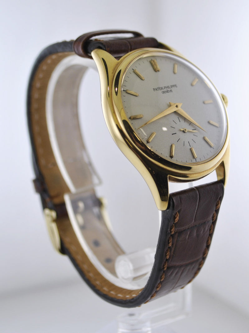 PATEK PHILIPPE 1950s Vintage #2526 - 1st Automatic Movement 18K YG Wristwatch - $100K VALUE w/ Cert! APR 57