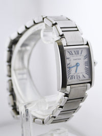 CARTIER Tank Francaise #2300 Stainless Steel Rectangle Wristwatch - $7K VALUE APR 57