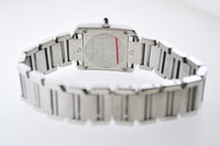 CARTIER Tank Francaise #2300 Stainless Steel Rectangle Wristwatch - $7K VALUE APR 57