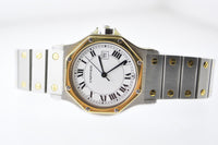 Cartier Santos Two-Tone Octagonal Wristwatch Automatic in 18K Yellow Gold and Stainless Steel - $10K VALUE APR 57