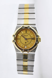 Vintage Chopard St. Moritz Ref.# 8024 Mini Wristwatch Two-Tone Stainless Steel and Yellow Gold Oyster Band - $15K VALUE APR 57