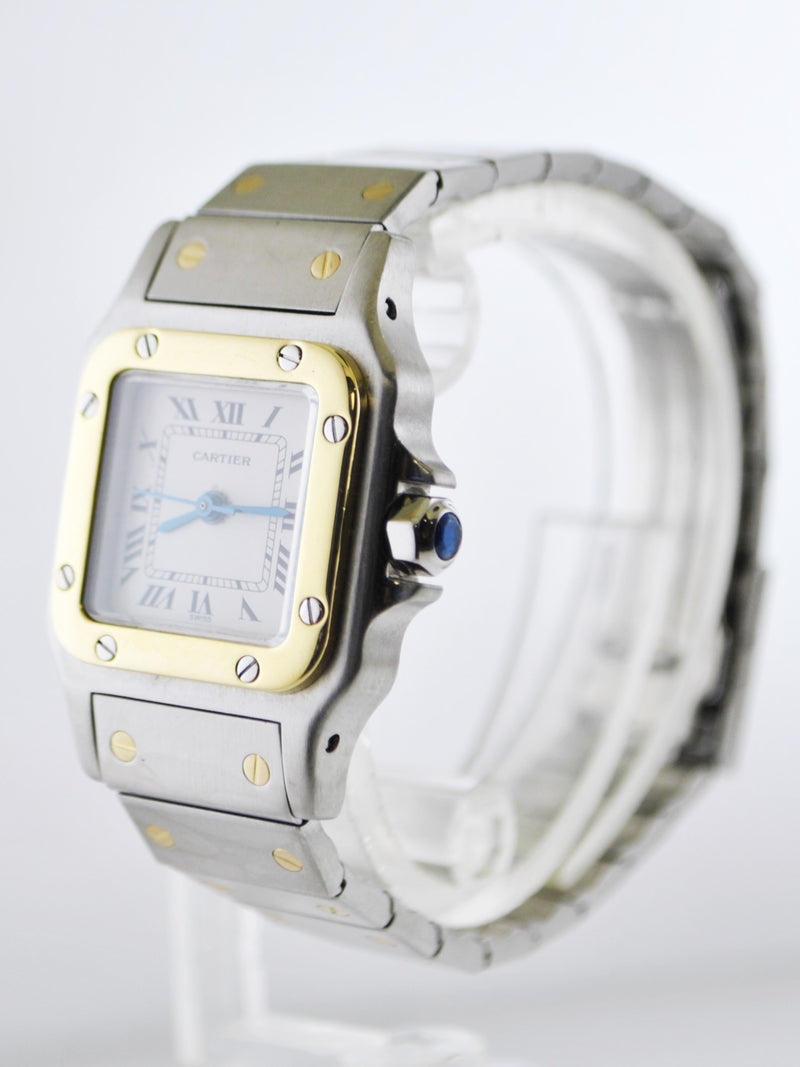 CARTIER Santos Two-Tone YG & SS Square Automatic Wristwatch - $15K VALUE! APR 57