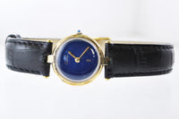 CARTIER Must de Cartier Vintage YG Round Wristwatch w/ Sapphire Style Face - $8K VALUE APR 57