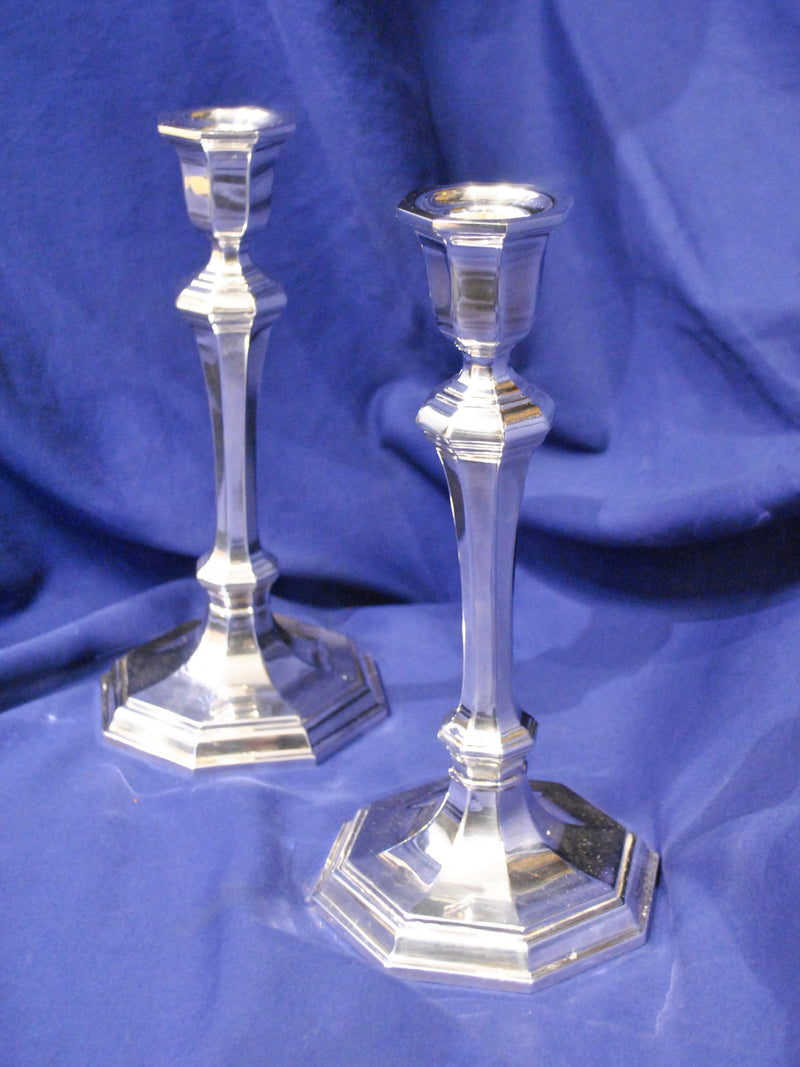 Pair of Candlesticks by Tiffany & Co Germany Circa 1920's Signed Sterling Silver - $10K VALUE* APR 57