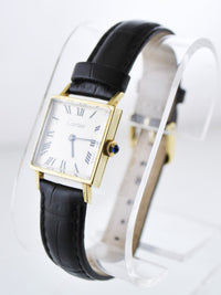 CARTIER 1940's Vintage Tank Mechanic Square Wristwatch on Solid Yellow Gold - $20K VALUE APR 57
