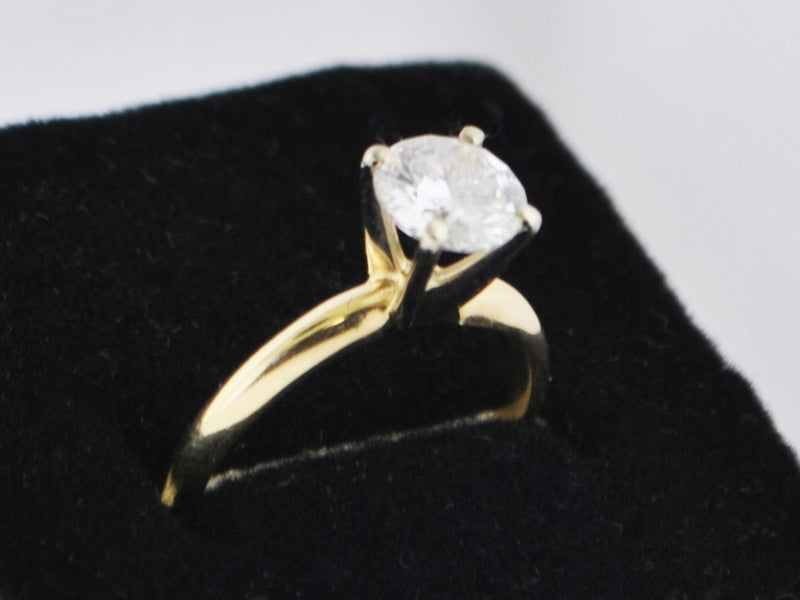 Handmade Engagement Ring Appr. 1.0 Carat Diamond in Solid Yellow Gold- $20K VALUE APR 57