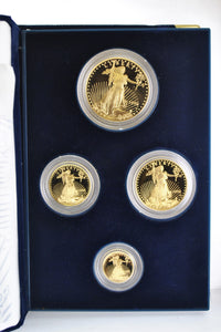 1996 W American Eagle Proof Gold Four-Coin Set w/ Original Box -$6K Value w/ CoA! ✓ APR 57