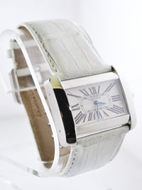 CARTIER Tank Divan #2612 Automatic Stainless Steel Rectangle Wristwatch - $10K VALUE APR 57