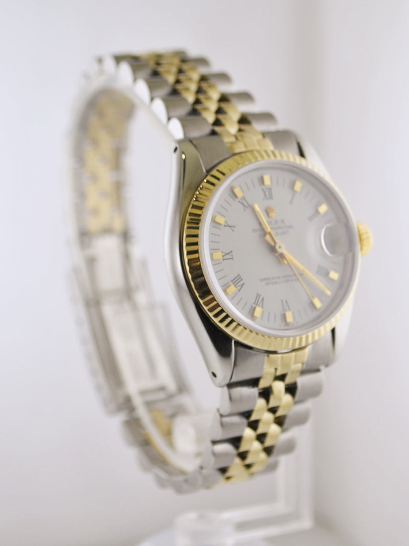 Rolex Oyster Perpetual Datejust Wrist Watch Chronometer 14 Karat Yellow Gold & SS - $13K VALUE APR 57