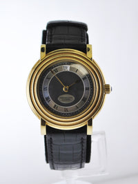 PARMIGIANI FLEURIER Men's Automatic Wristwatch #4608 Skeleton Back 18 Karat Yellow Gold on Leather Strap - $50K VALUE APR 57