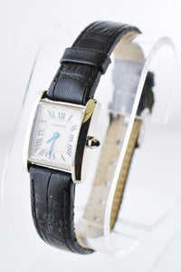 CARTIER Tank Francaise #2403 Rectangle 18K White Gold Wristwatch - $10K VALUE APR 57