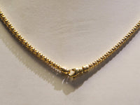 Contemporary Diamond Necklace Pendant Appr. +3 TCW on Popcorn Chain in Solid Yellow Gold - $10K VALUE APR 57