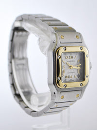CARTIER Santos #2423 Two-Tone Square YG & SS Automatic Wristwatch - $10K VALUE! APR 57
