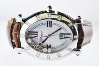 Chopard Happy Sport Floating Diamond Ladies Oval Wristwatch in Stainless Steel - $25K VALUE APR 57