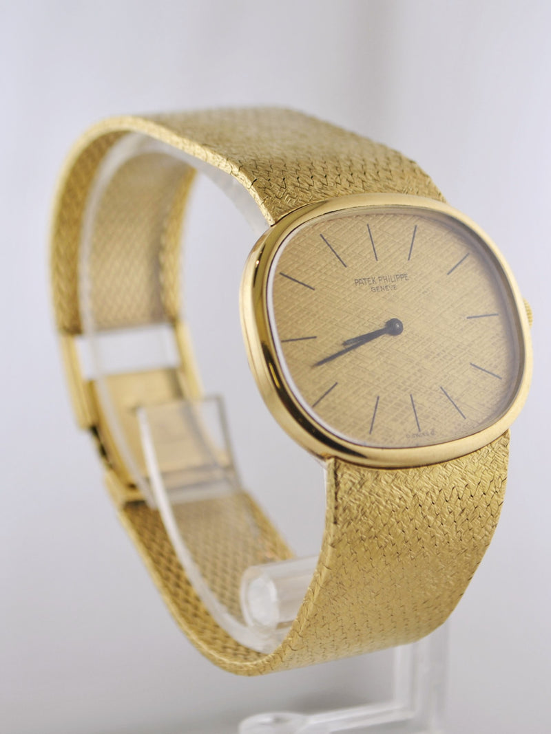 1970's Patek Philippe Oval Wristwatch w/ Original Band in 18 Karat Yellow Gold - $50K VALUE APR 57