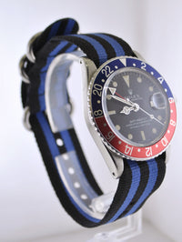 1980's Rolex GMT-Master Vintage Wristwatch Pepsi in Stainless Steel Water Resistant - $30K VALUE APR 57