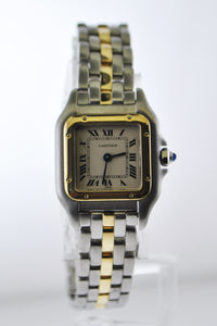 Cartier Mini Panthere #1057917 Two-Tone Small Square Wristwatch Quartz in Yellow Gold and Stainless Steel - $10K VALUE APR 57