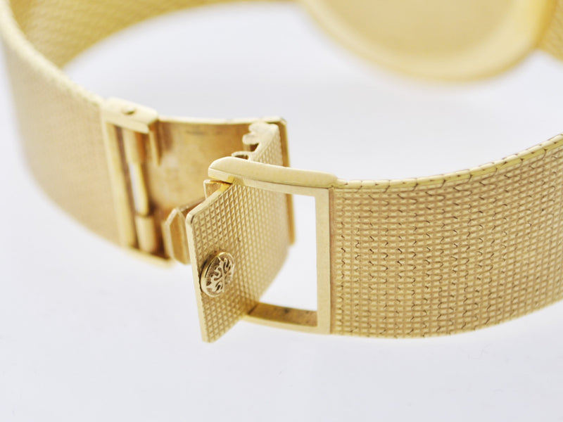 1970's Patek Philippe Oval Men's Wristwatch w/ Original Silk Style Band in 18 Karat Yellow Gold - $50K VALUE APR 57