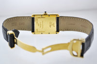 CARTIER Beautiful Vintage #2413 Rectangle Quartz Wristwatch in Gold Plated Sterling Silver - $6K VALUE! APR 57