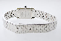 CARTIER Vintage Tank Francaise #2110 30-Diamond 18K White Gold Wristwatch - $35K VALUE APR 57