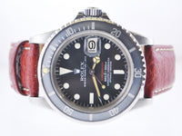 Vintage Rolex Red Submariner Rare Wristwatch w/Orig.Ghost Bezel, 1969 in Stainless Steel - $35K VALUE APR 57