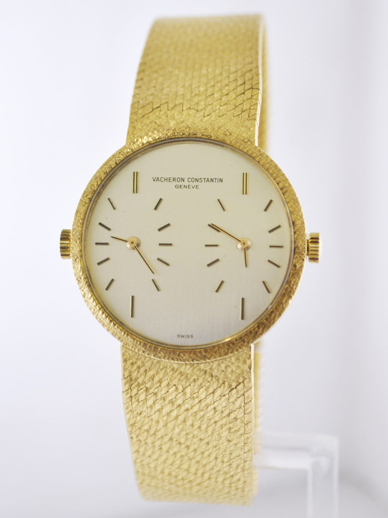 VACHERON CONSTANTIN #2088 Dual-Time 18K Yellow Gold Men's Wristwatch on Original Band - $40K VALUE APR 57