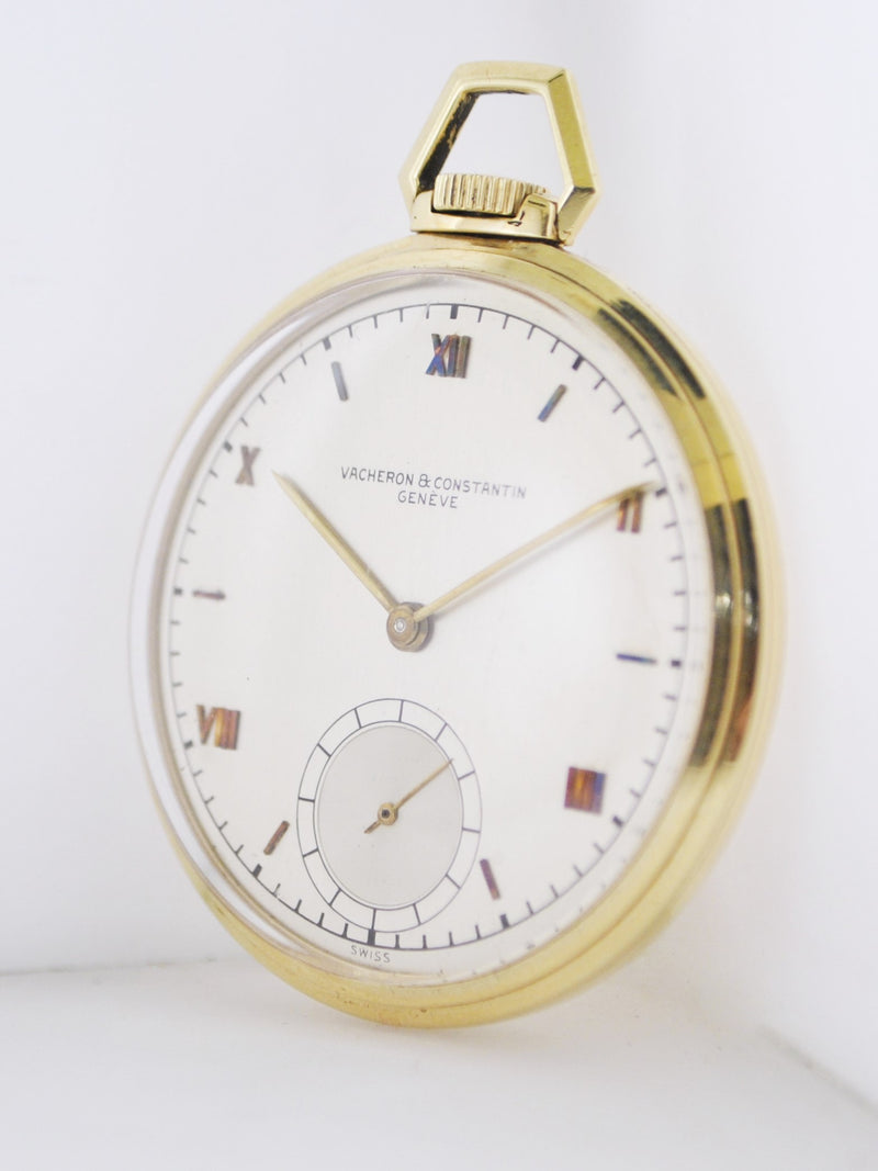 VACHERON CONSTANTIN 1950's Ultra Thin YG Pocket Watch - Triple Signed - $30K VALUE APR 57