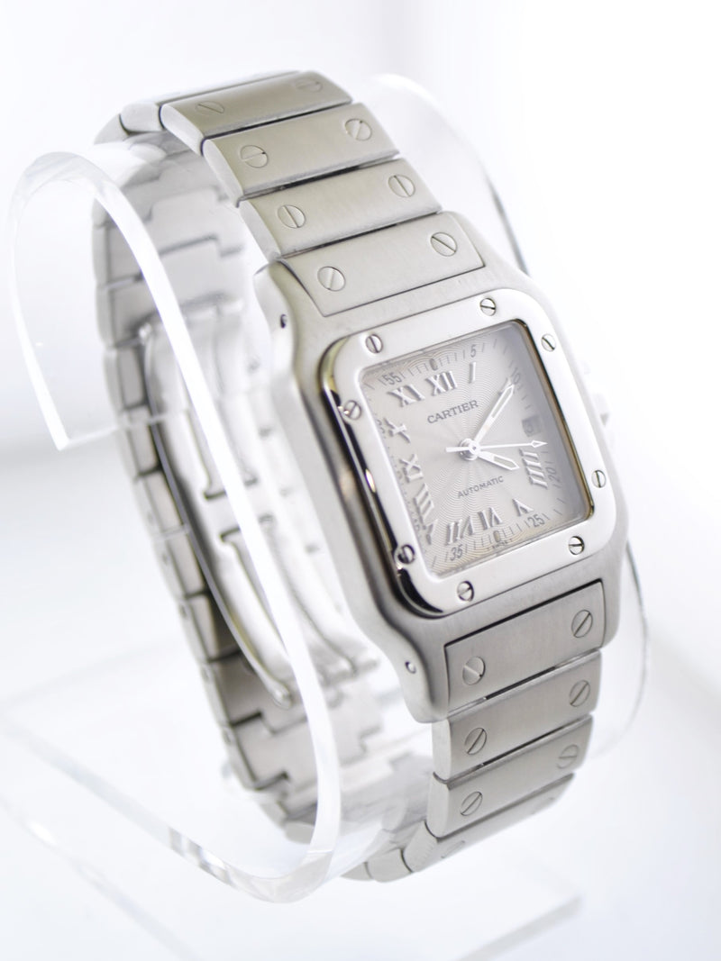 Cartier Santos Square Automatic Wristwatch Water Resistant in Stainless Steel - $10K VALUE APR 57