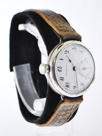 TIFFANY & CO. Vintage 1950s Sterling Silver Pocket Watch Style Wristwatch w/ Sub-dial - $15K VALUE APR 57