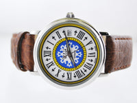 CAPRI THE FIRST Vintage SS Automatic Rare Dial Wristwatch w/ Skeleton Back - $5K VALUE APR 57