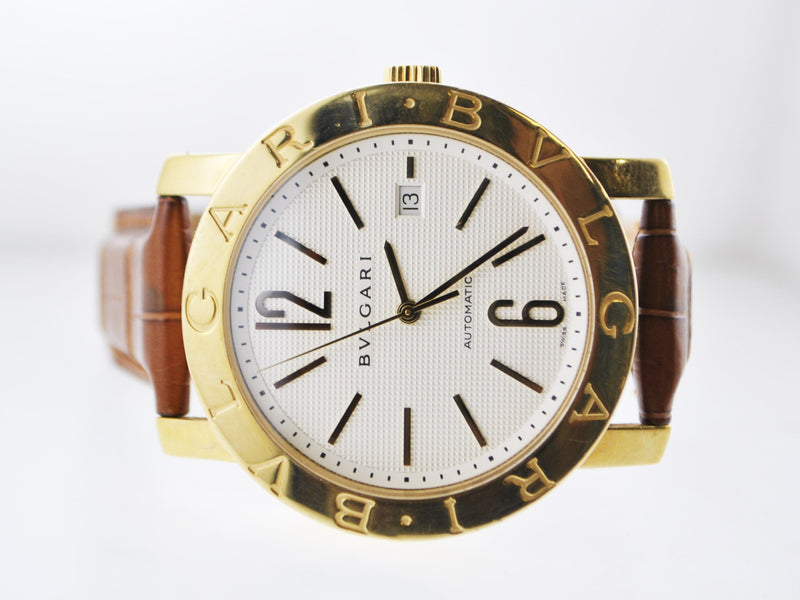 BVLGARI Jumbo Automatic 18K Yellow Gold Round Wristwatch - $30K VALUE APR 57