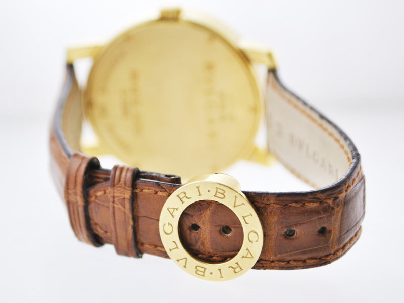 BVLGARI Jumbo Automatic 18K Yellow Gold Round Wristwatch - $30K VALUE APR 57