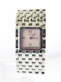 Cartier Ruban 2420 Square Wristwatch Pearl Dial Water Resistant Band in Stainless Steel - $10K VALUE APR 57