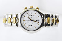 TIFFANY & CO. Tesoro #M0322 Two-Tone 18K Yellow Gold & Stainless Steel Chronograph - $15K Appraisal Value! ✓ APR 57