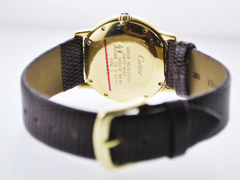 CARTIER Must de Cartier Vermeil Yellow Gold Electroplated Wristwatch w/ Date Feature - $6K VALUE APR 57