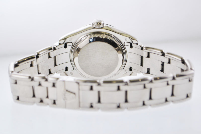 ROLEX Ladies Date-Just 18K White Gold Diamond Wristwatch w/ Black Face & Date - $70K VALUE APR 57