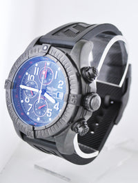 BREITLING Chronograph Automatic Jumbo Wristwatch in Black PVD with Black Dial & 3 Subdials - $20K VALUE APR 57