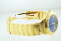 Cartier Cougar 18K Yellow Gold Men's Wristwatch with Very Unique Sapphire Style Dial - $35K VALUE APR 57