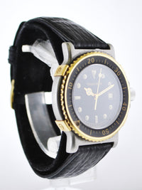 TIFFANY & CO. Two-tone 18KYG/SS Quartz #M 0720 Date Wristwatch w/ Rotating Bezel - $4K VALUE APR 57