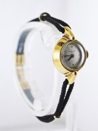 PATEK PHILIPPE Vintage 1950's Very Rare Women's Wristwatch in 18 Karat Yellow Gold on Original Textile Rope - $15K VALUE APR 57