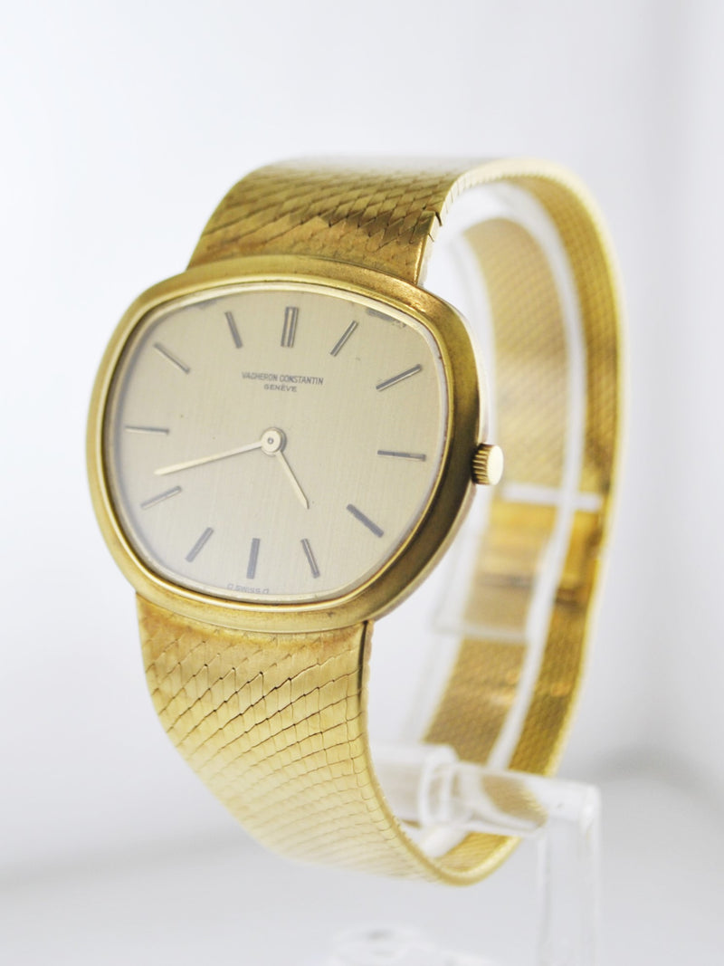 VACHERON CONSTANTIN Vintage 1940's Ultra Thin 18K Yellow Gold Asymmetrical Wristwatch on Original Strap - $30K VALUE APR 57