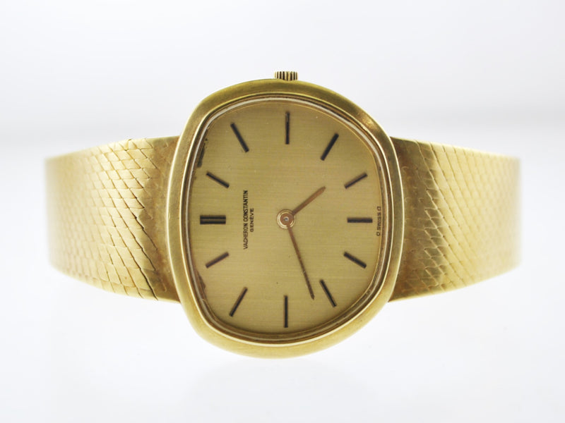 VACHERON CONSTANTIN Vintage 1940's Ultra Thin 18K Yellow Gold Asymmetrical Wristwatch on Original Strap - $30K VALUE APR 57