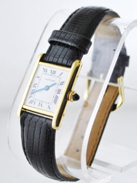 Cartier Tank Mechanic Small Wristwatch Rectangle in 18K Yellow Gold - $20K VALUE APR 57