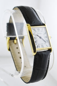 Cartier Tank Mechanic Small Wristwatch Rectangle in 18K Yellow Gold Electroplated - $8K VALUE APR 57