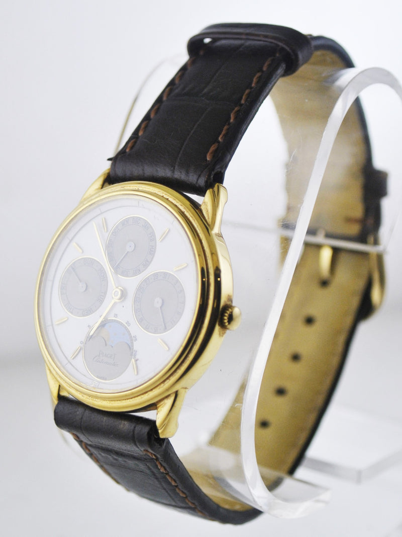 Piaget Automatic Wristwatch Round w/ Moonphase Day-Date-Month in 18 Karat Yellow Gold - $40K VALUE APR 57