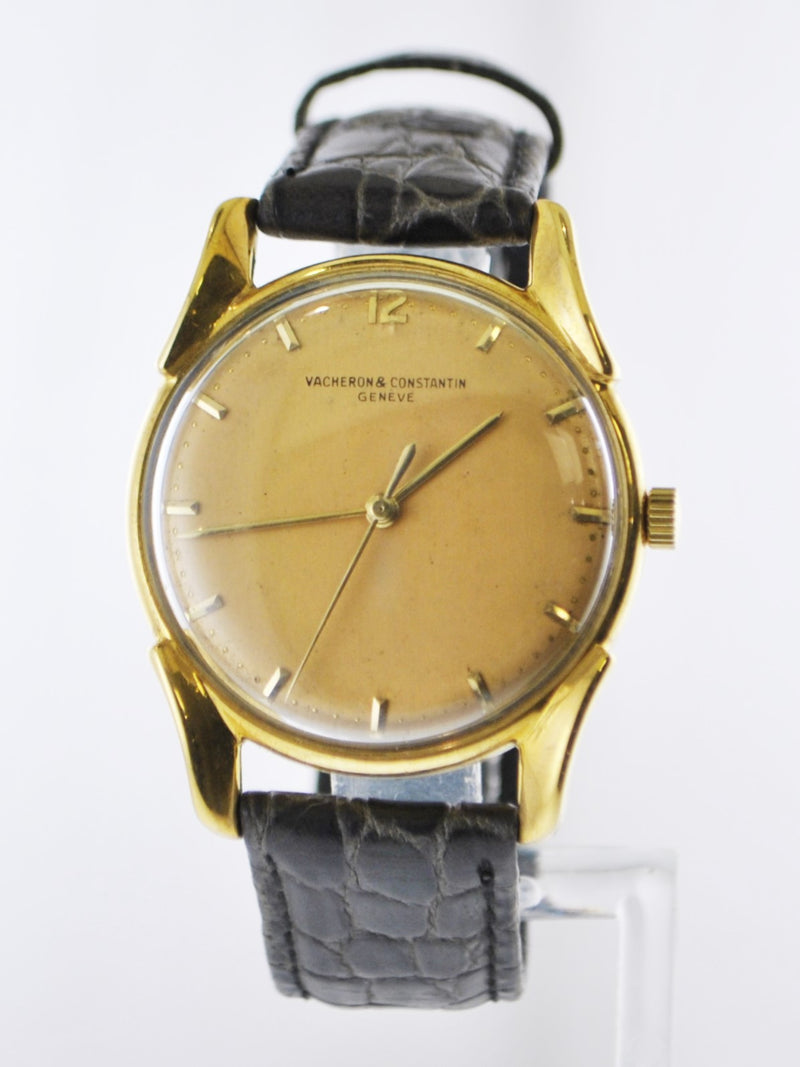 1940's Vacheron Constantin Extremely Rare Vintage Wristwatch in 18 Karat Yellow Gold on Leather Strap - $30K VALUE APR 57