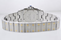 Cartier Santos #1567 Two-Tone Square Wristwatch Automatic in 18K Yellow Gold and Stainless Steel - $6K VALUE APR 57