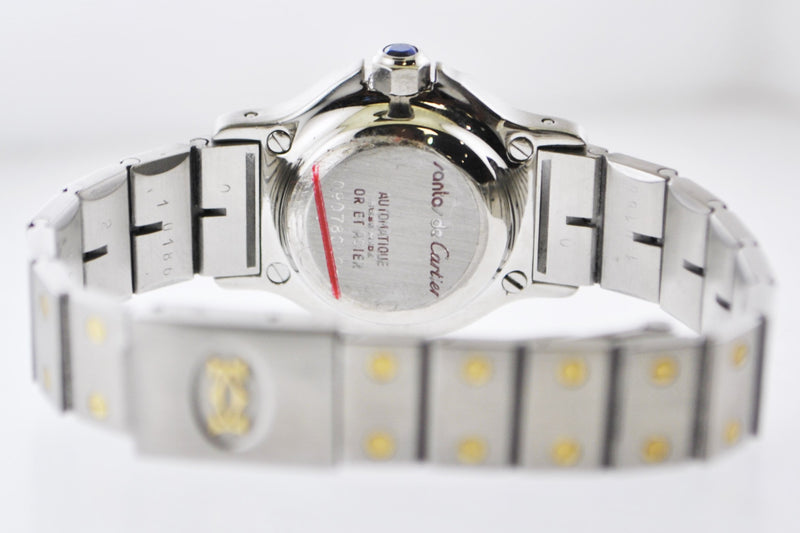 CARTIER Santos de Cartier Two-Tone YG/SS Octagonal Automatic Wristwatch - $10K VALUE APR 57
