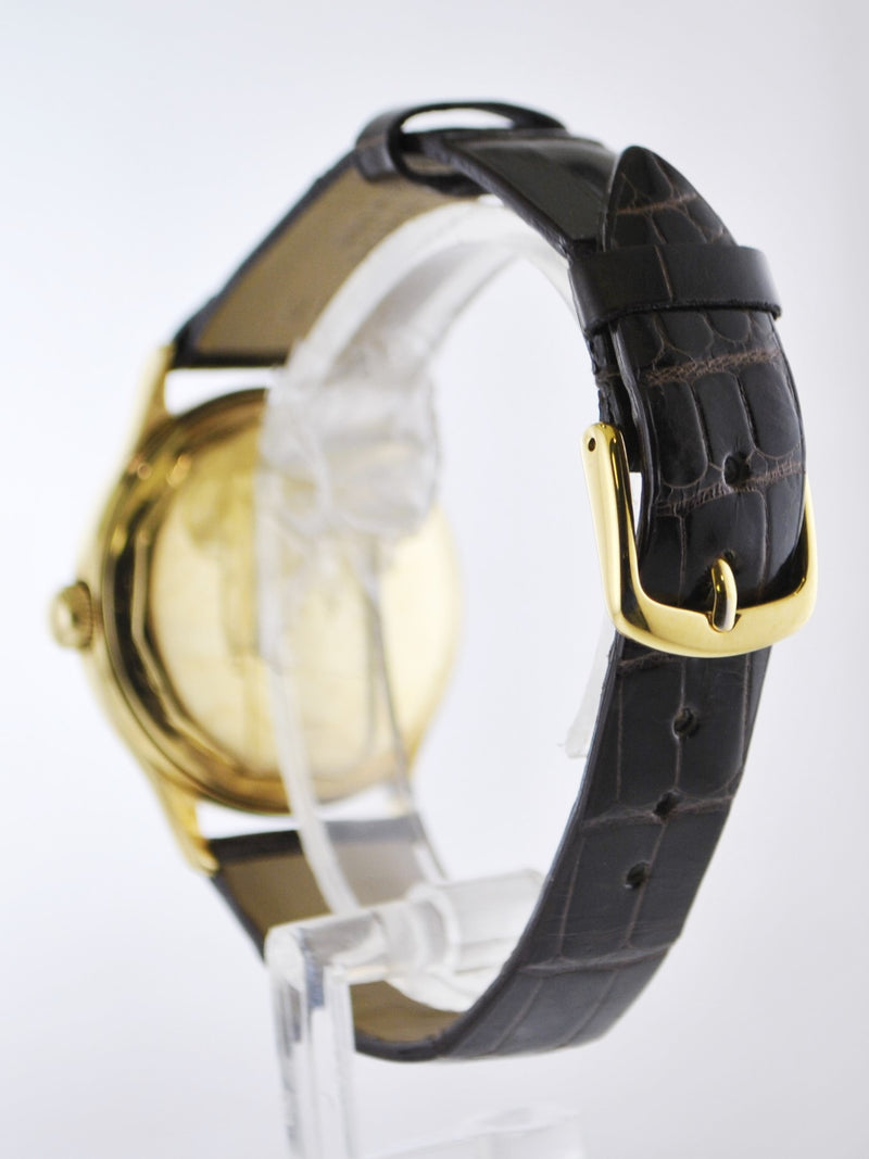 VACHERON CONSTANTIN 1950's Classic Wristwatch in 18K Yellow Gold on Handmade Croco Leather Strap - $35K VALUE APR 57